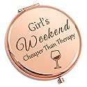 Girls Weekend Gift for Girls Getaway Compact Makeup Mirror Friendship Present Trip Gift for Teens Sister Best Friend Daughter Bachelorette Party