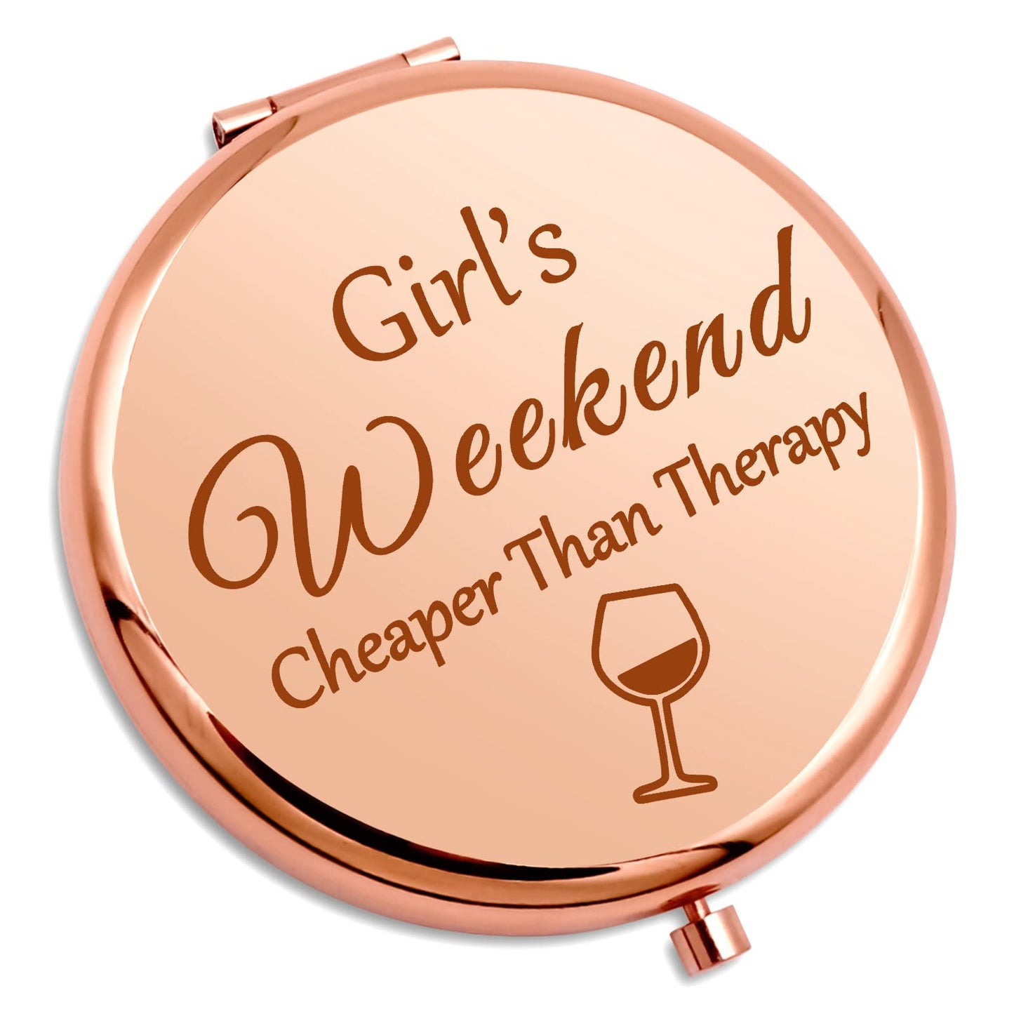 Girls Weekend Gift for Girls Getaway Compact Makeup Mirror Friendship Present Trip Gift for Teens Sister Best Friend Daughter Bachelorette Party