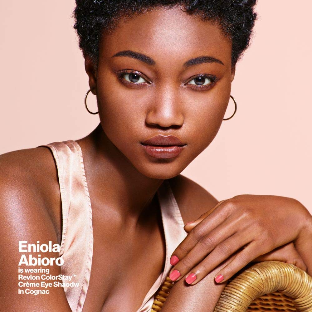 REVLON Colorstay Creme Eye Shadow, Longwear Blendable Matte or Shimmer Eye Makeup with Applicator Brush in Gold, Honey (725)