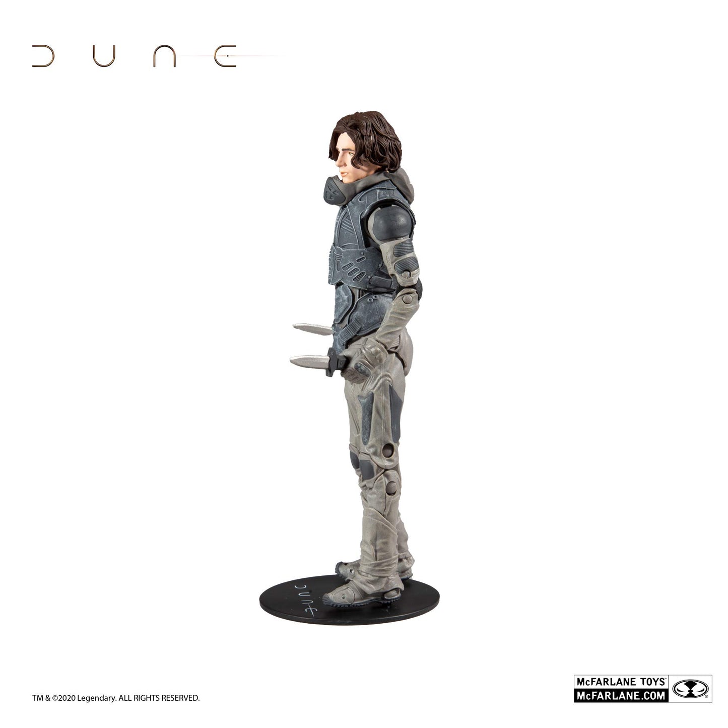 McFarlane Toys Dune Paul Atreides 7-inch Action Figure with Build-A Glossu ‘Beast’ Rabban Figure Parts, Multicolor