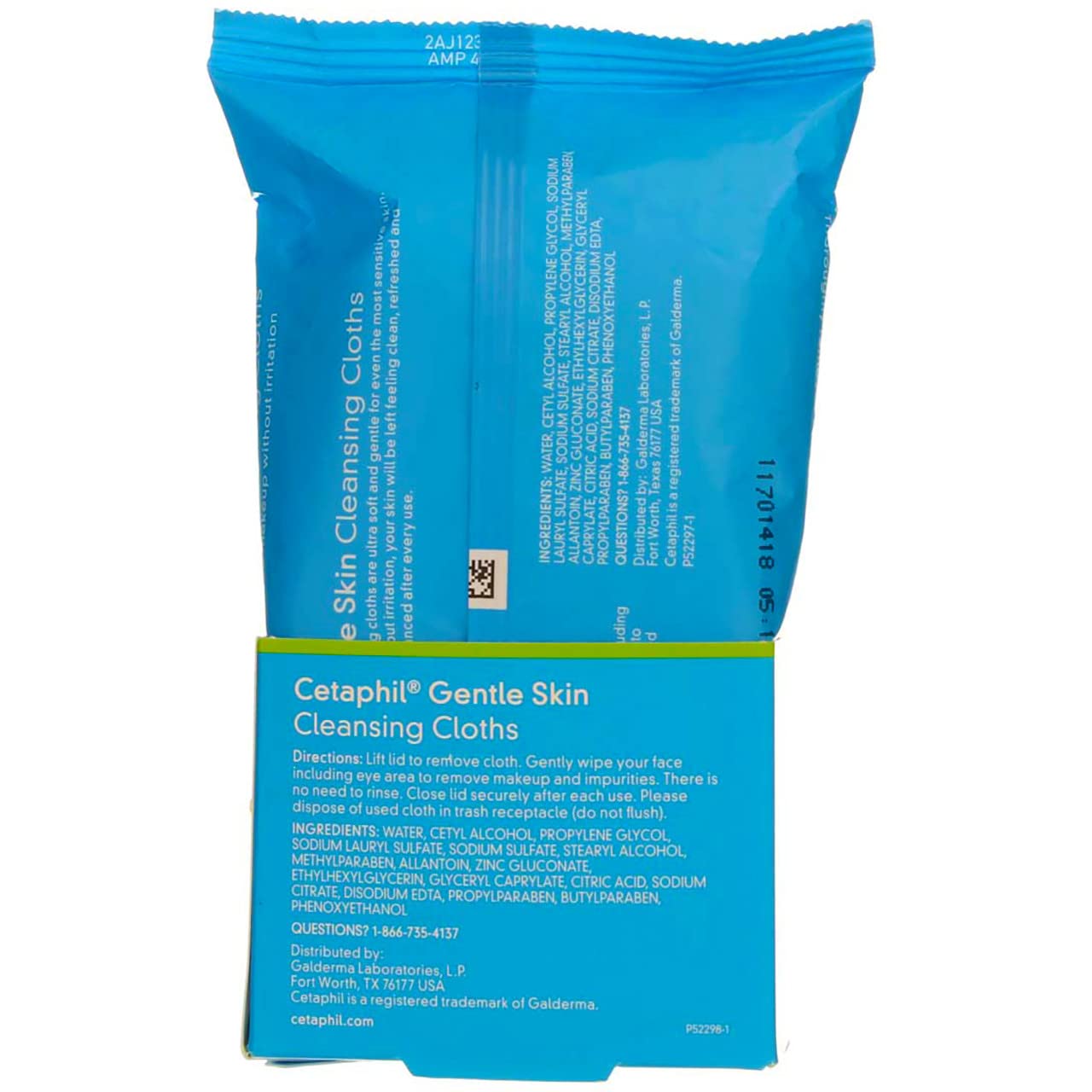 Cetaphil Gentle Skin Cleansing Cloths 25 ea (Pack of 5)