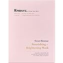 Knours. Nourishing & Hydrating Mask, Rose Water Toning Rejuvenating Facial Nourishing Clean Beauty (5 Count)