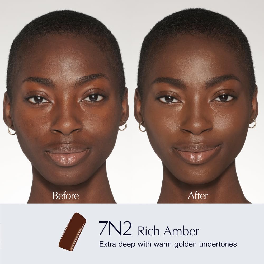 Estée Lauder Futurist Skin Tint Serum Foundation SPF 20 with Glycerin | Light Coverage, 1.0 Fl Oz, 7N2 Rich Amber