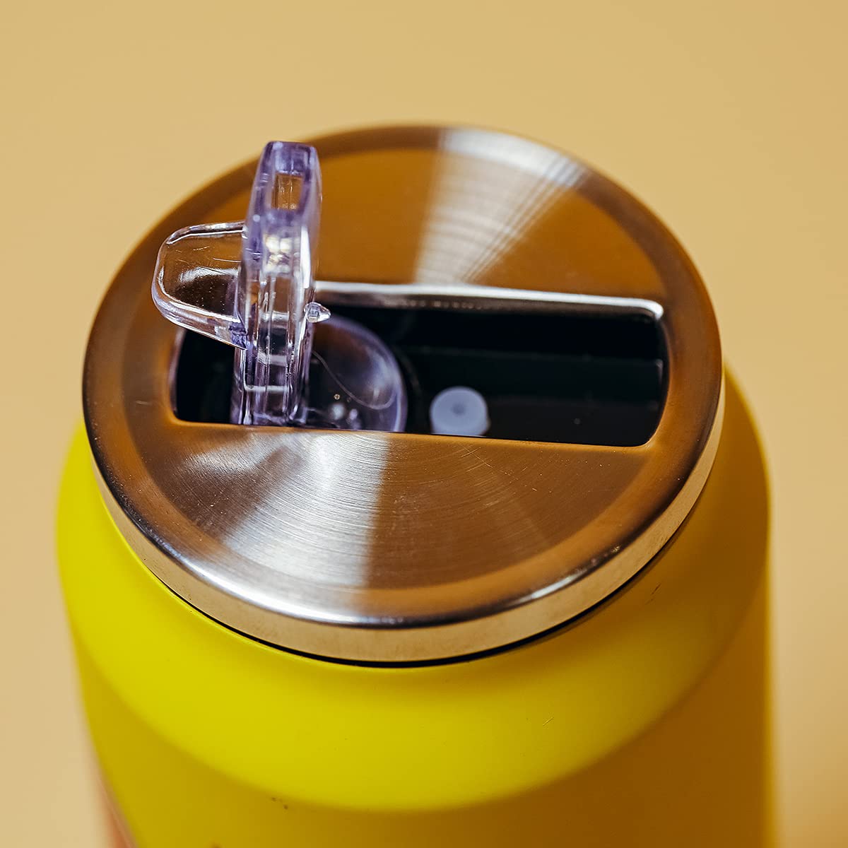 MOMEITU Kawaii Water Bottles Stainless Steel Water Bottle Kawaii Water Bottle with Straw Japanese Water Bottle Insulated (500ml/16.10oz,Yellow