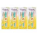Tinkle Dermaplaning Tool 12ct, Dermaplane Razor for Women, Safe and Easy Peach Fuzz Remover, Eyebrow Trimmer with Protective Cover (4 Packs of 3)