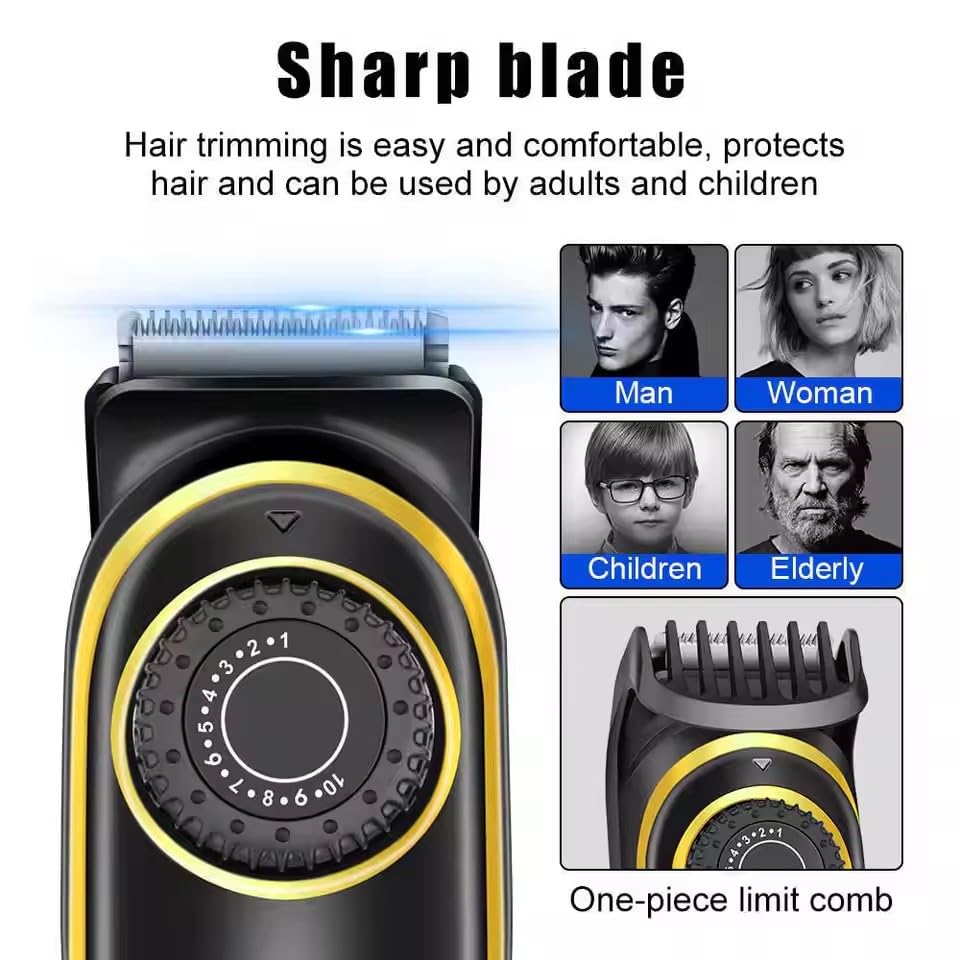 QDKVTNDJZ Electric Hair Clippers 10 Gear Adjustable Professional Barber Cutting Machine Wet and Dry Haircut Beard Trimmer Razor Beauty and Personal Care QDKVTNDJZ