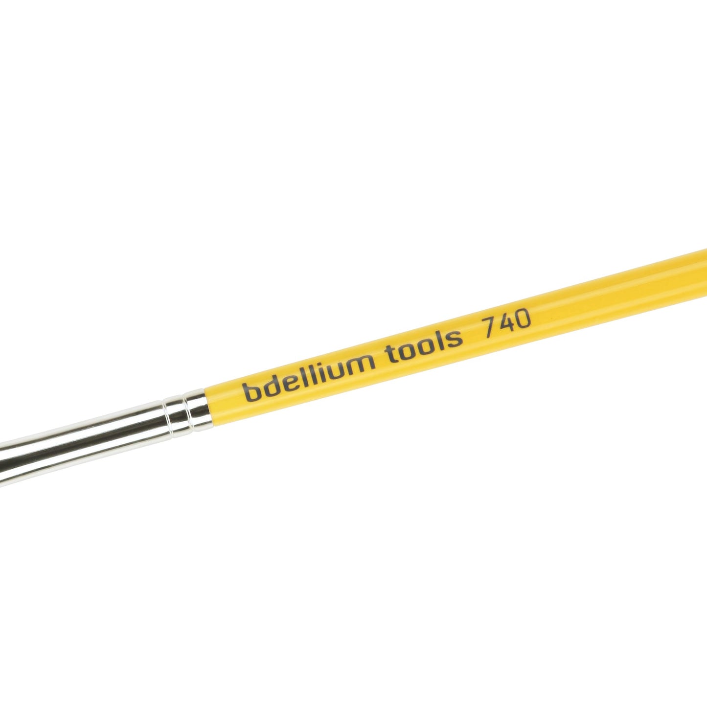 Bdellium Tools Professional Makeup Brush - Travel 740 Sponge Applicator - Short Wooden Handle for Convenient Travel, For Eyeshadow Application