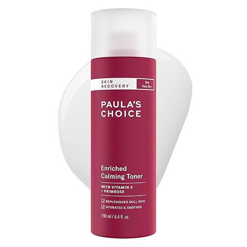 Paula's Choice Skin Recovery Calming Face Toner, Toner for Face with Hyaluronic Acid, Vitamin E & Primrose, Hydrates, Replenishes & Soothes Skin, Dry