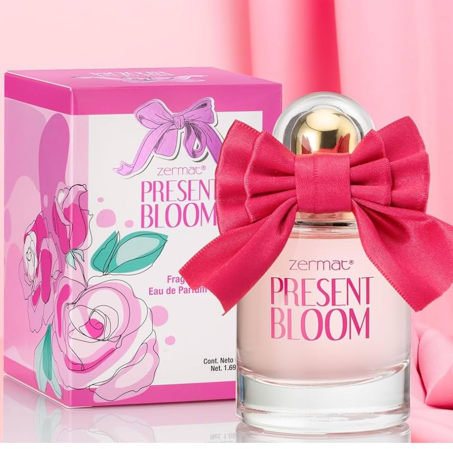Zermat Present Bloom, Fragrance for Women, Floral - Gourmand Scent 1.69 Fl. Oz