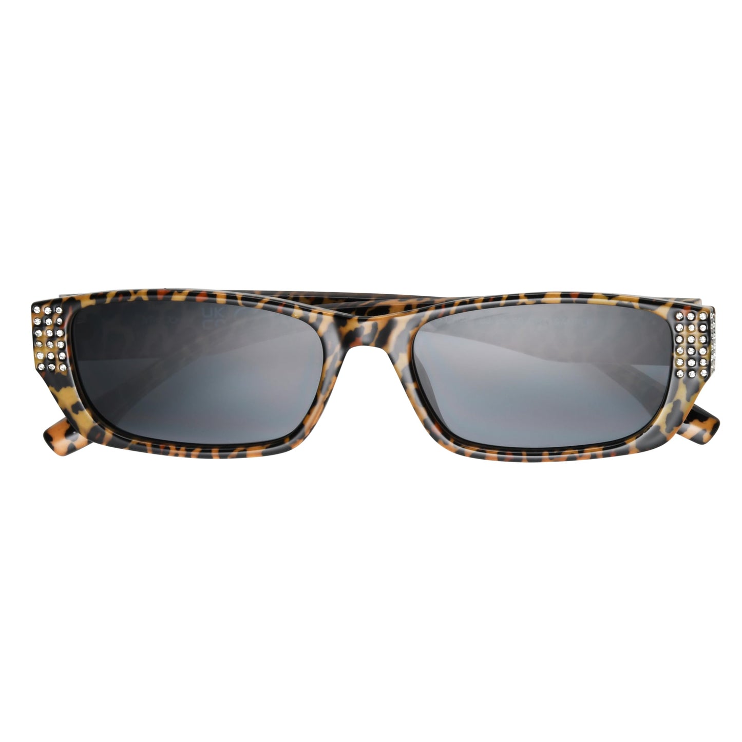 Betsey Johnson Women's Free Spirit Rectangle Sunglasses, Leopard, 57 mm