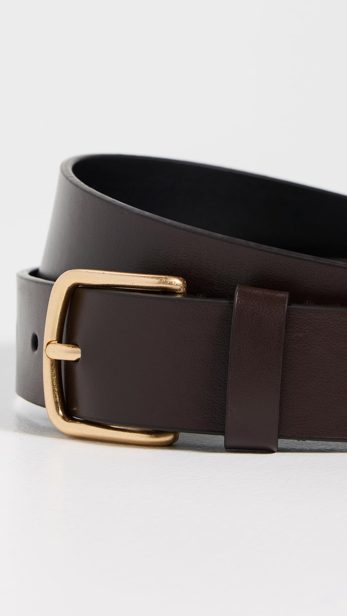 Vince Women's 32mm Flat Belt, Cacao Brown, M