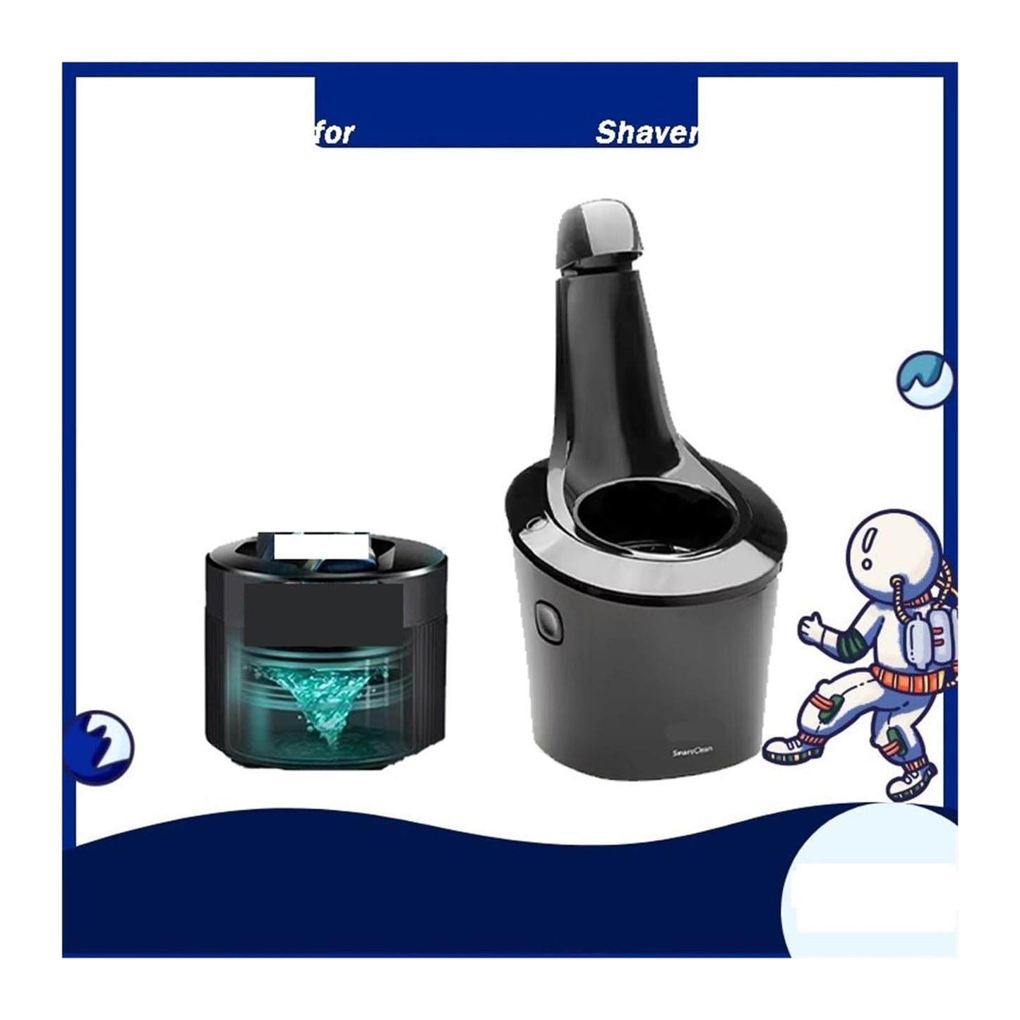 Auto Cleaning System, Compatible For Norelco, SmartClean, Compatible For Philips, For S5/S7/S9 Shavers Beauty and Personal Care ONYOMCJZR