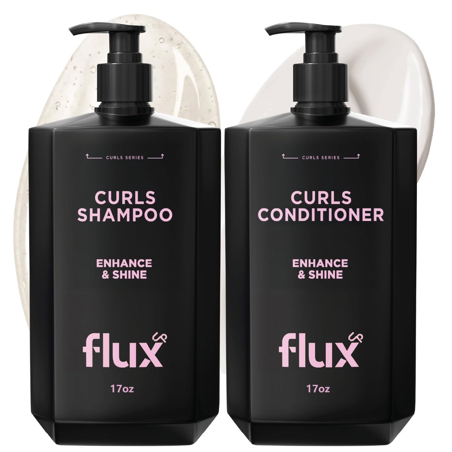 Curly Hair Shampoo & Conditioner Set - Hydrating Curl Shampoo & Conditioner for Curly & Wavy Hair for Women & Men - Sulfate-Free Frizz Control
