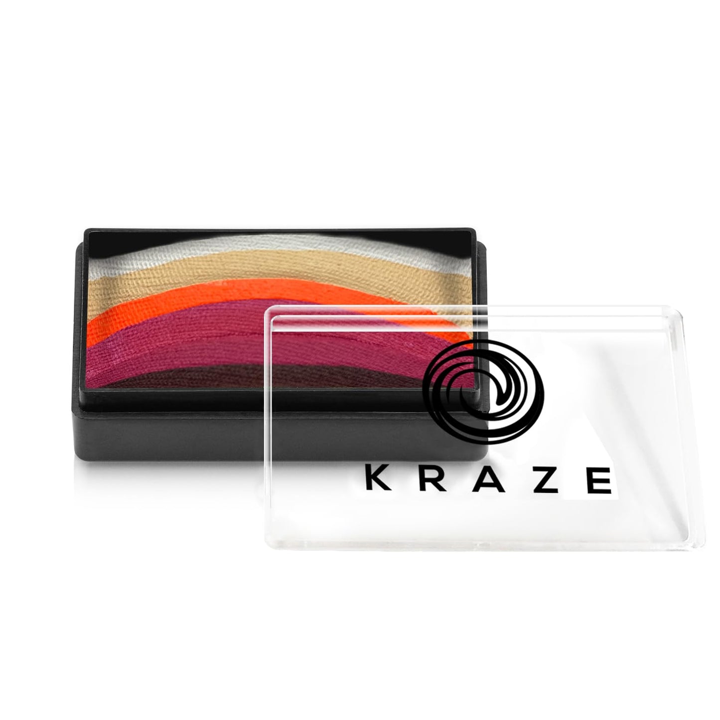 Kraze FX Dome Stroke - Romantic Lily by Linnea (25 gm), Professional 1-Stroke Split Cake, Hypoallergenic, Non-Toxic, Water Activated Face & Body