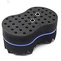 RioRand Hair Sponge Magic Barber Twist Curl Brush Sponge Dreads Locking Afro Coil Comb?Blue 4.5 Inch (Pack of 1)