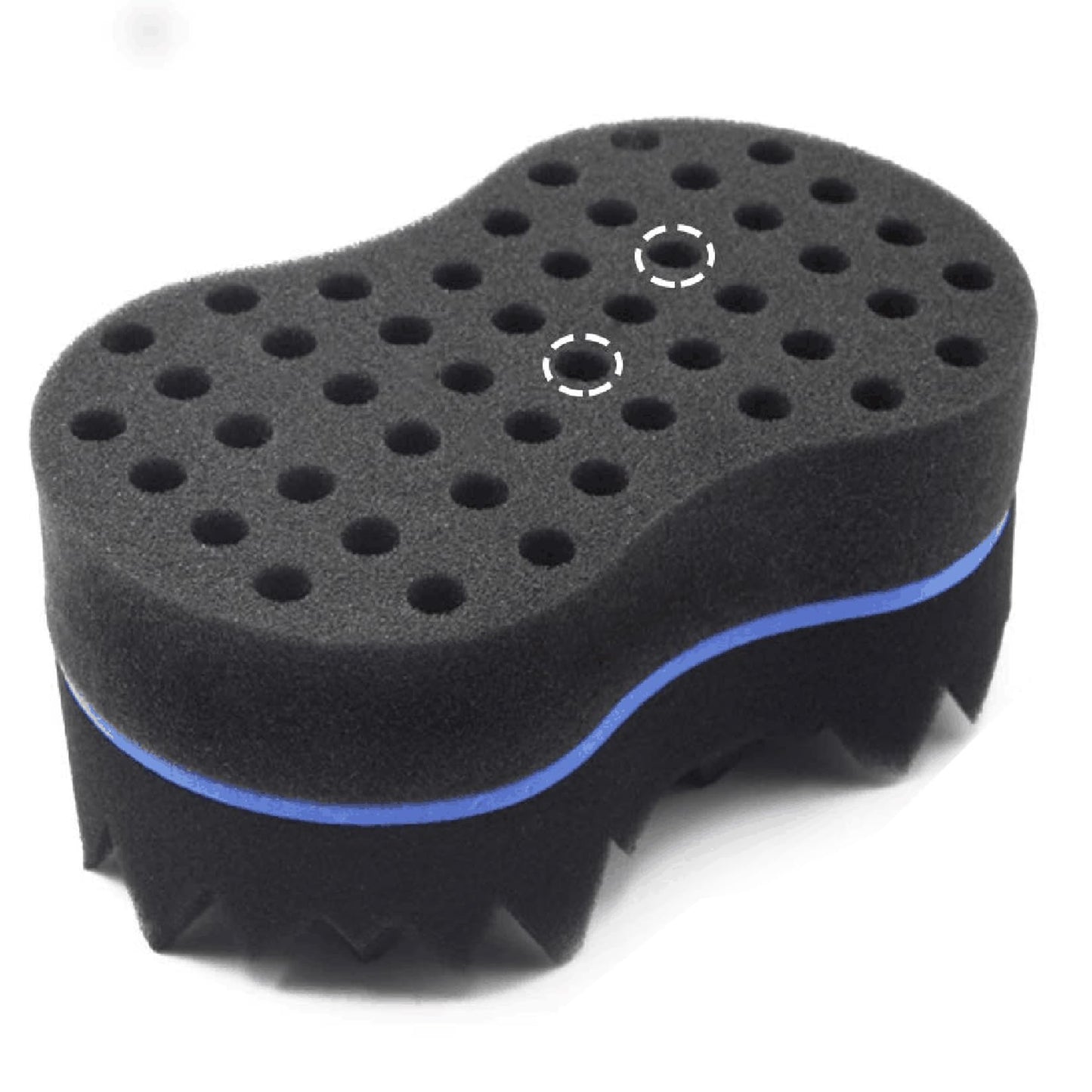 RioRand Hair Sponge Magic Barber Twist Curl Brush Sponge Dreads Locking Afro Coil Comb?Blue 4.5 Inch (Pack of 1)