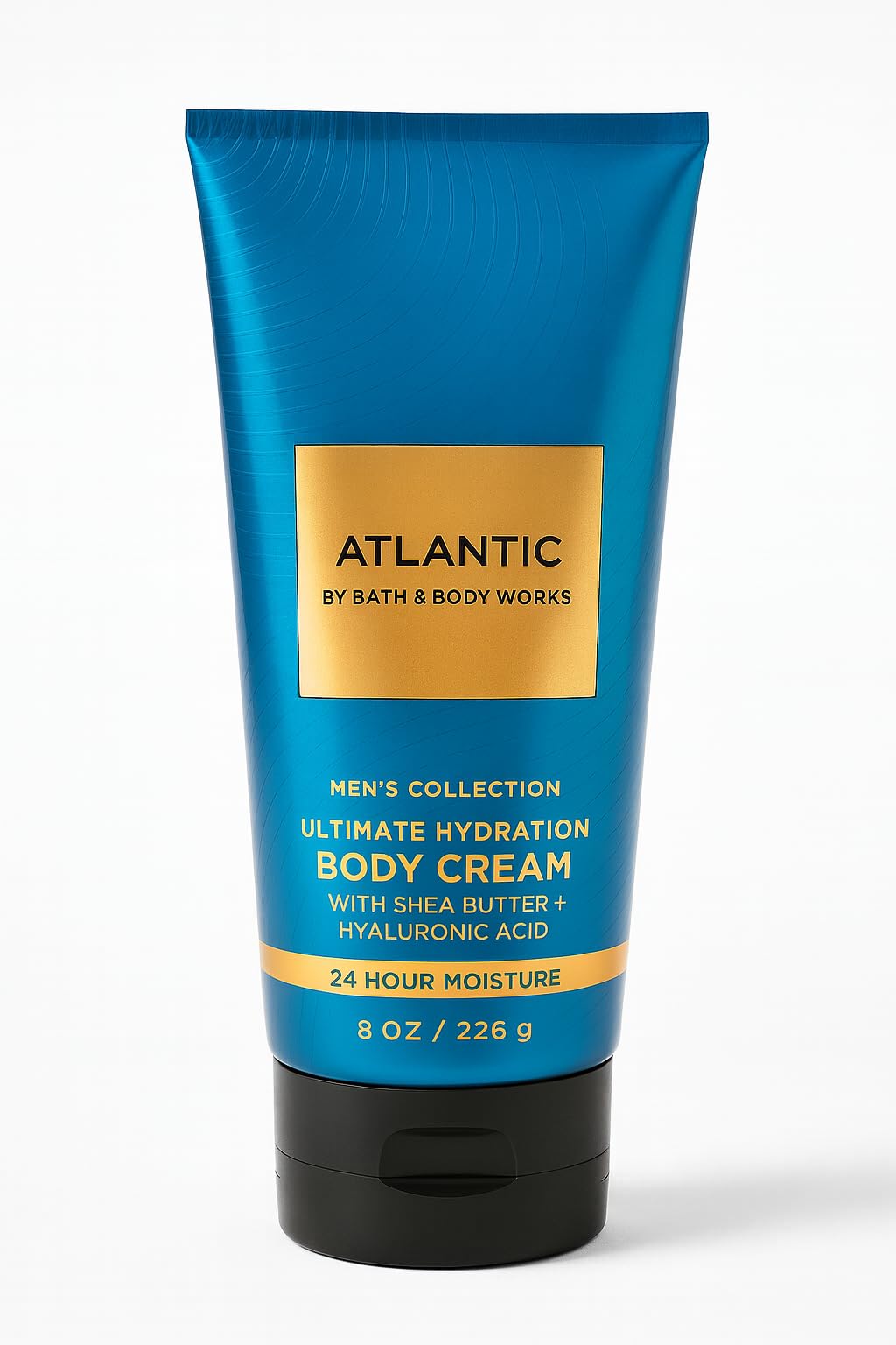 Bath & Body Works Men’s Atlantic Ultimate Hydration Body Cream, 8 oz / 226 g - Aloe, Shea Butter, Cocoa Butter, 24-Hour Moisture