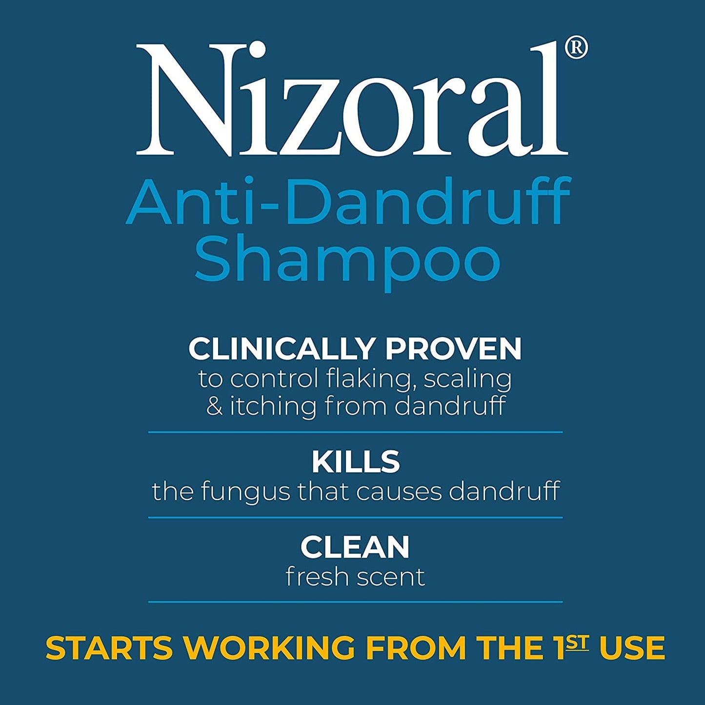 Nizoral AntiDandruff Shampoo, 7-Ounce Bottles (Pack of 2)