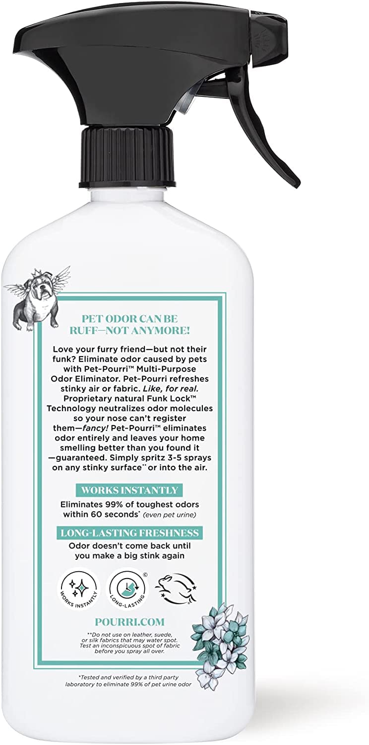 Poo-Pourri Pawsitively Fresh Pet & Home Deodorizer Spray, 16oz – Plant-Based Dog & Cat Odor Remover for Air, Carpet, Fabric, Litter Box & Urine