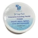 Diva Stuff Jet Lag Face Intensive Cooling Cream Clay Facial Mask, Depuff, Detox, Tighten, Tone and Rejuvenate, 2 oz