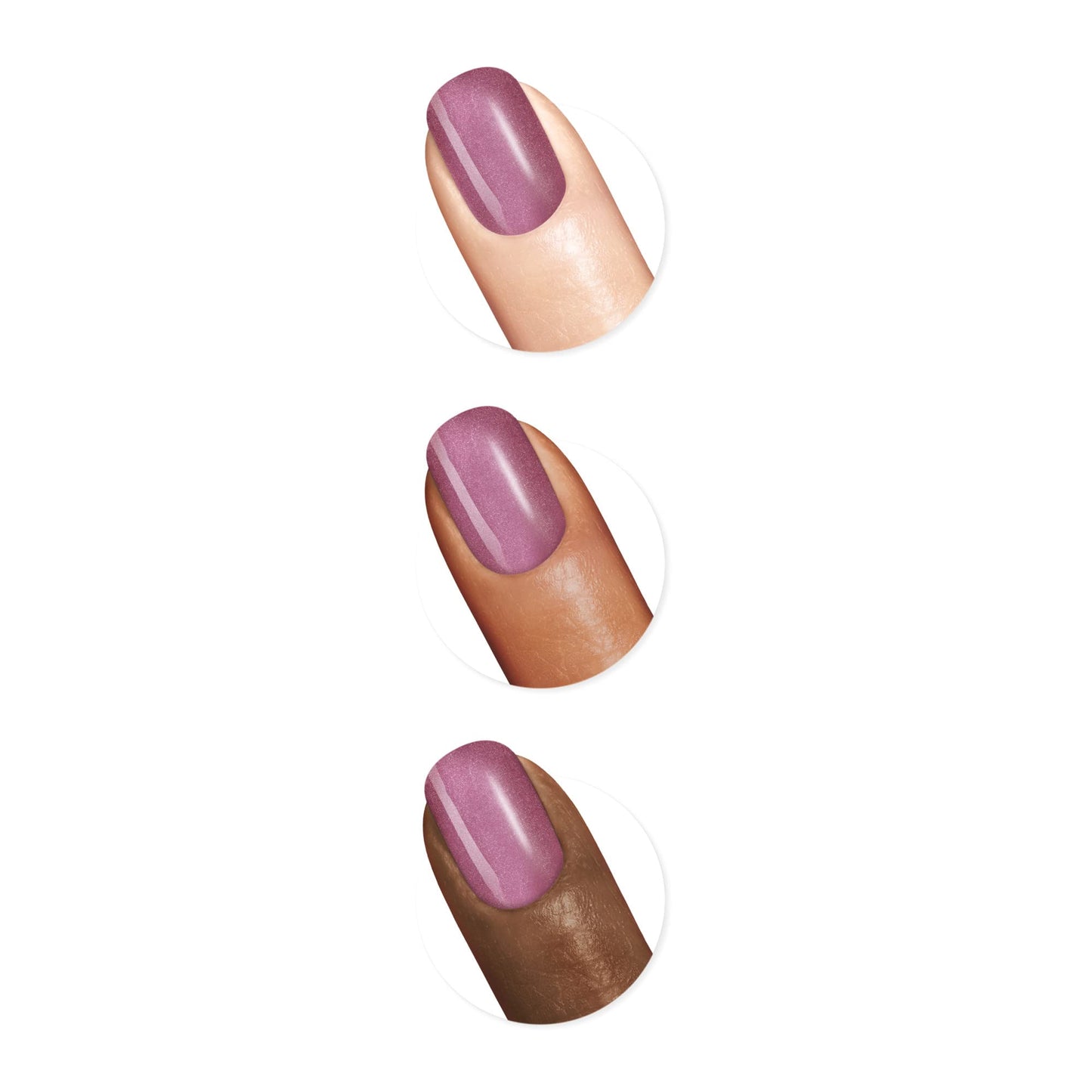 Sally Hansen Good. Kind. Pure. Nail Polish | Plant-Based, Vegan, 16-Free Formula | Shimmer, Shimmery | 331 Frosted Amethyst | Iridescent Purple Nail