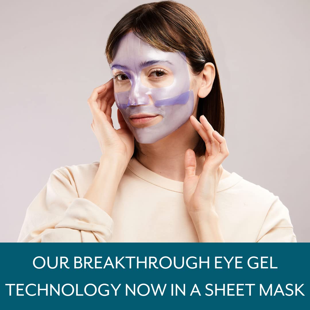 Patchology Hydrogel Face Mask with Retinol and Peptides Beauty Sleep - Gel Face Mask for women and men to reduce fine lines, and hydrate skin. 1