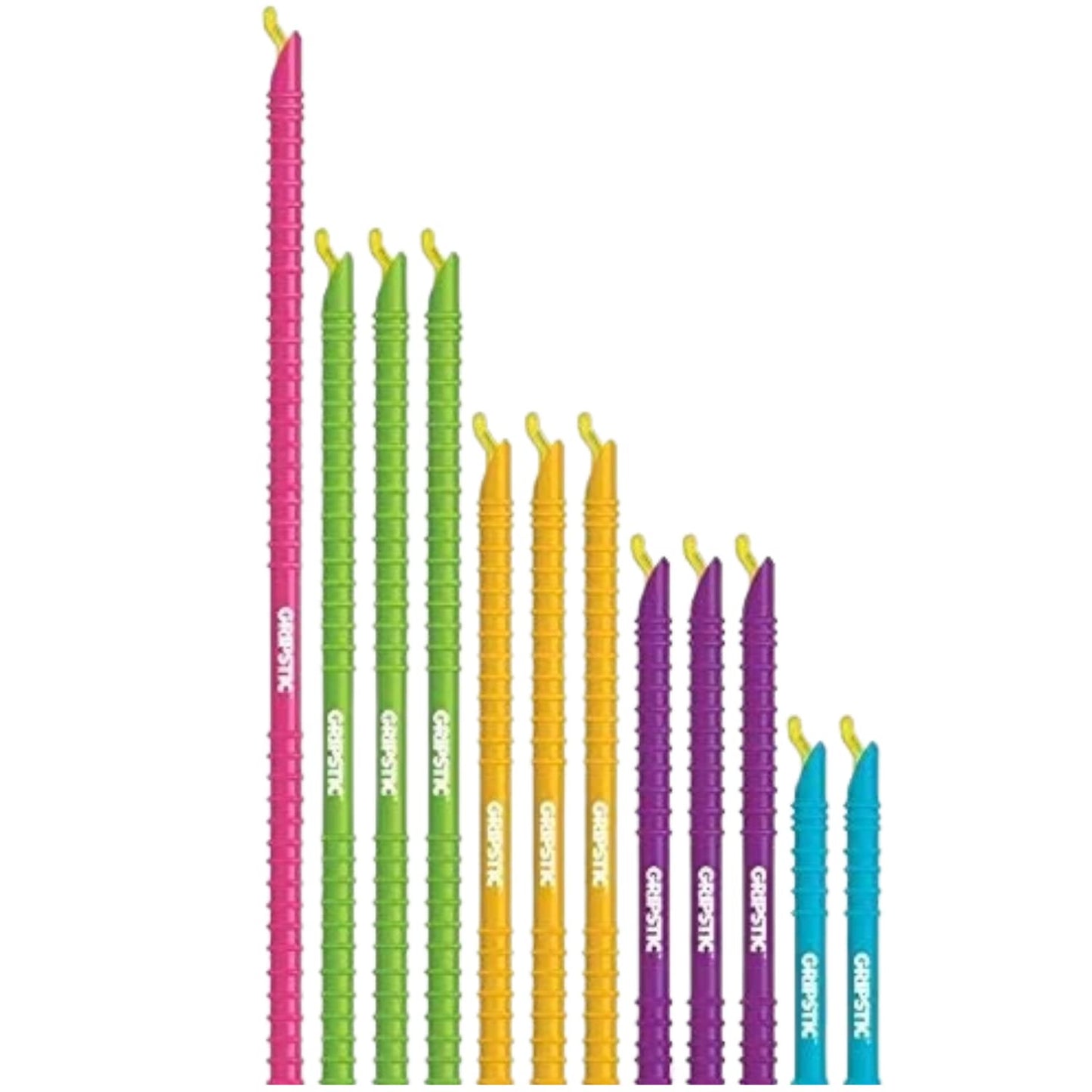 GripStic Bag Clips. 12pc Durable Food Clip Set For Kitchen Storage. Reusable Chip Bag Clips. Color Coded Bag Closure Sticks Provide Air Tight Seal.…