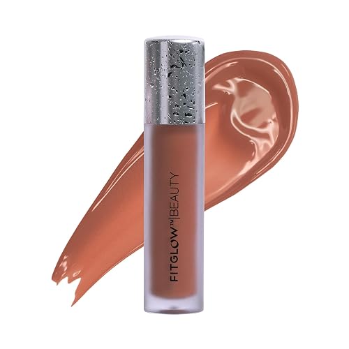 FITGLOW Beauty Lip Colour Serum | Hydrating Lip Gloss | Plumping Anti-Aging Lip Treatment | Natural Shine with Pomegranate Sterols & Collagen |