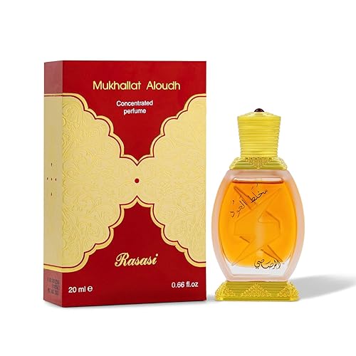 RASASI Mukhallat Al Oudh Unisex - Concentrated Perfume Oil 20 ML (0.67 oz) |Main Accord with Patchouli & Praline| Elegant bottle Perfumes