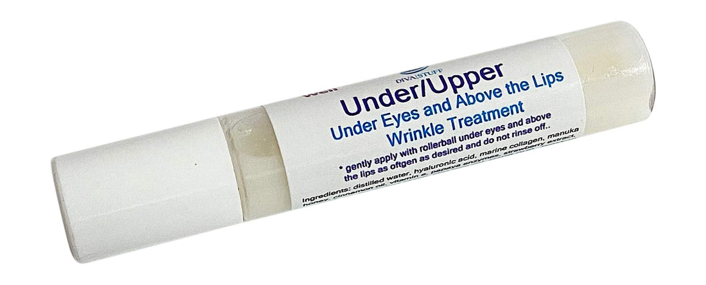 Diva Stuff Under/Upper Under Eye and Above The Lips Wrinkle Treatment, New and Improved Formula, With Manuka Honey, Hyaluronic Acid, Argan Oil