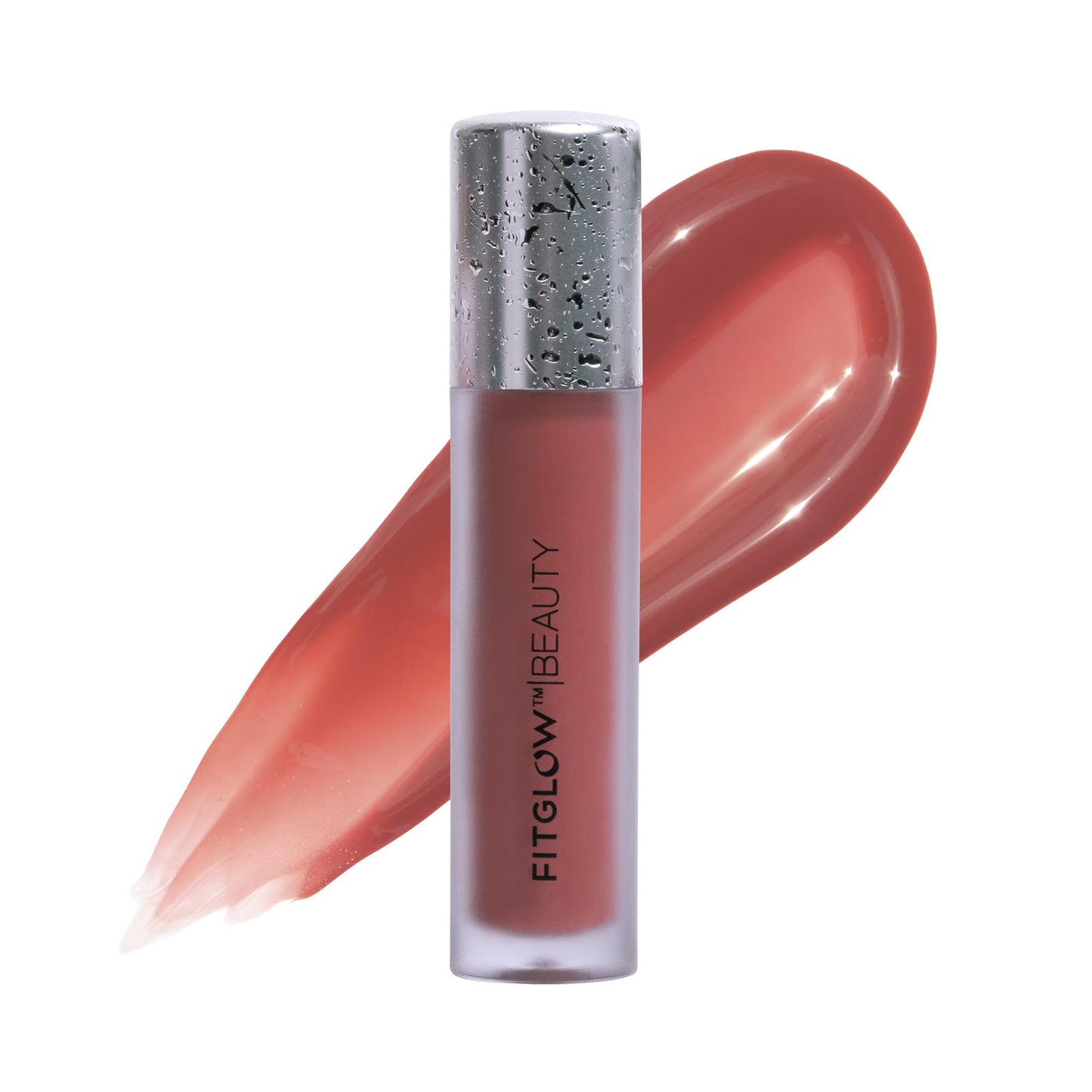 FITGLOW Beauty Lip Colour Serum | Hydrating Lip Gloss | Plumping Anti-Aging Lip Treatment | Natural Shine with Pomegranate Sterols & Collagen |