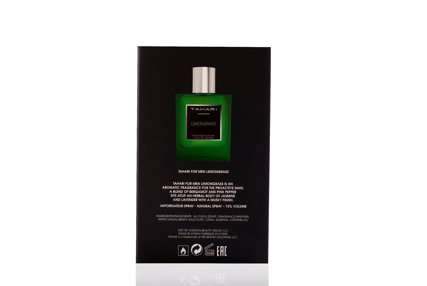 TAHARI Lemongrass Eau de Toilette For Men 3.4 oz. / 100 mL