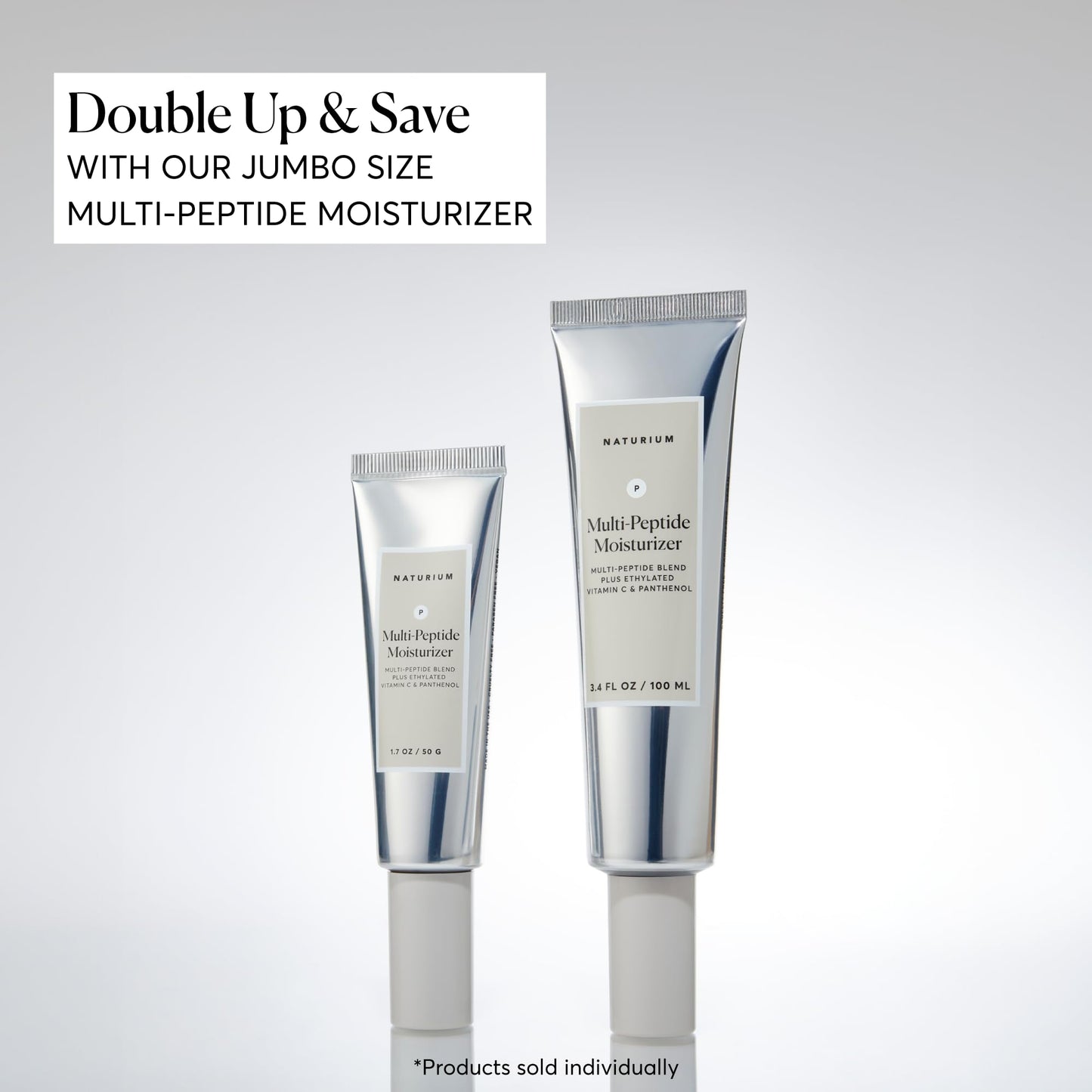 Naturium Multi-Peptide Moisturizer, Hydrating & Smoothing Skin Care, Moisturizes with Ethylated Vitamin C & Panthenol, 1.7 oz Beauty and Personal Care Naturium