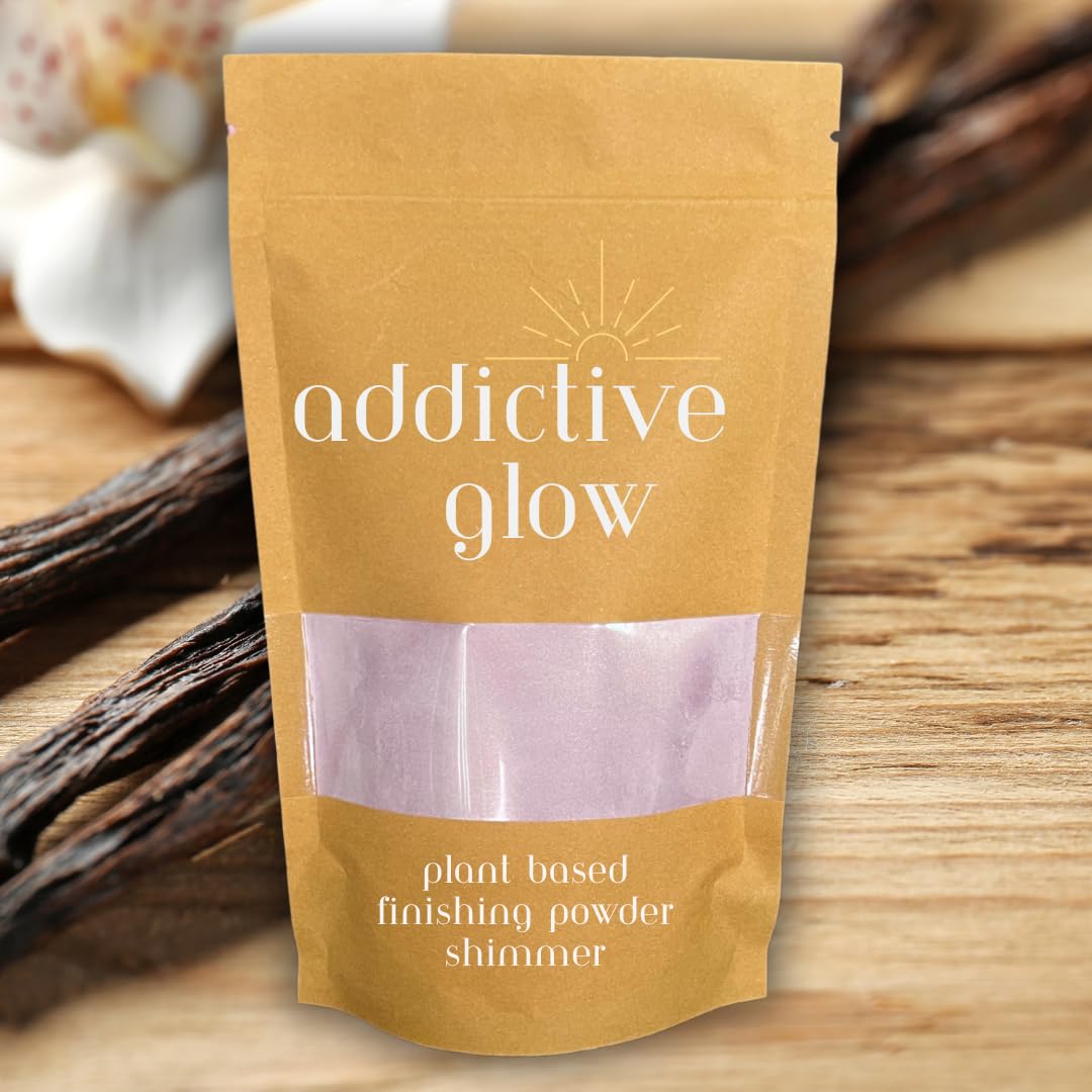 Addictive Glow Post Spray Tan Setting Powder - Translucent Plant Based Finishing Powder - Eliminates Sticky Feeling After Sunless Tanning - Matte or