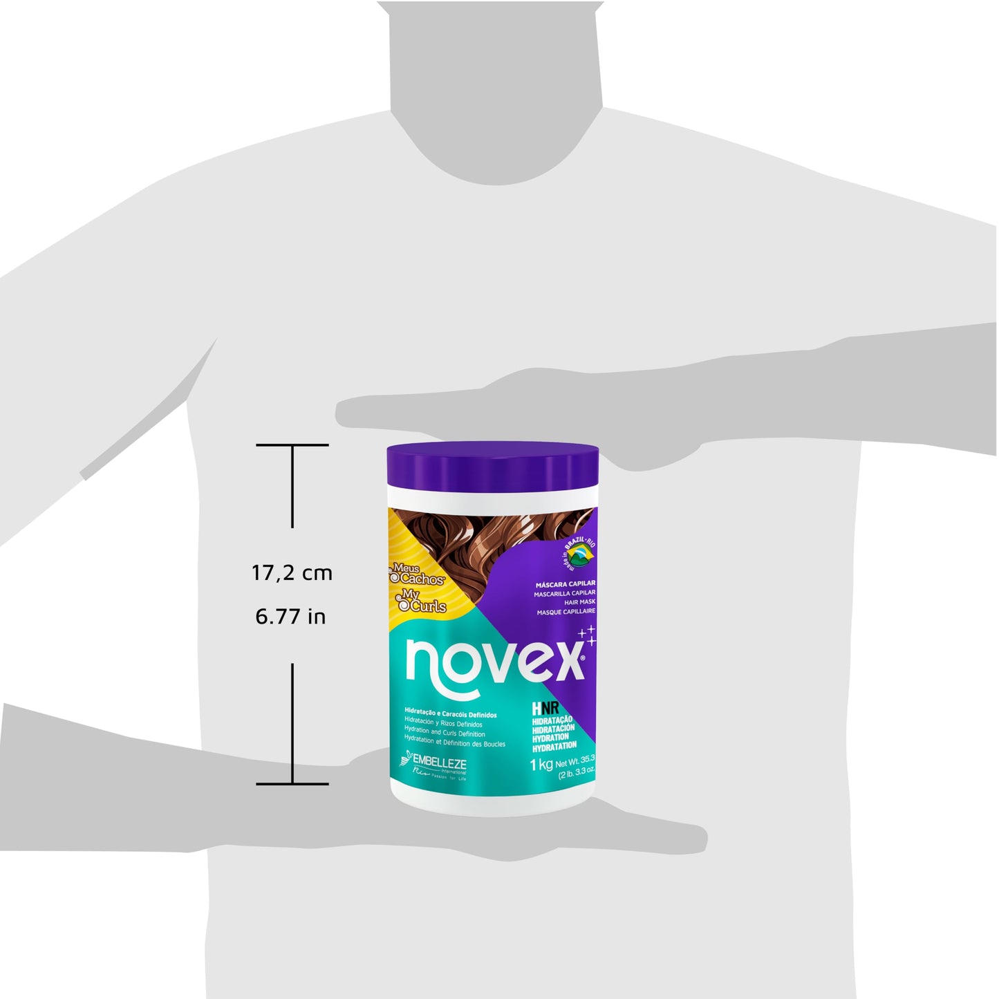 Novex My Curls Deep Conditioning Mask, 35 oz - Enhanced with a Mix of Oils and Cranberry Extract (Suitable for All Curls)