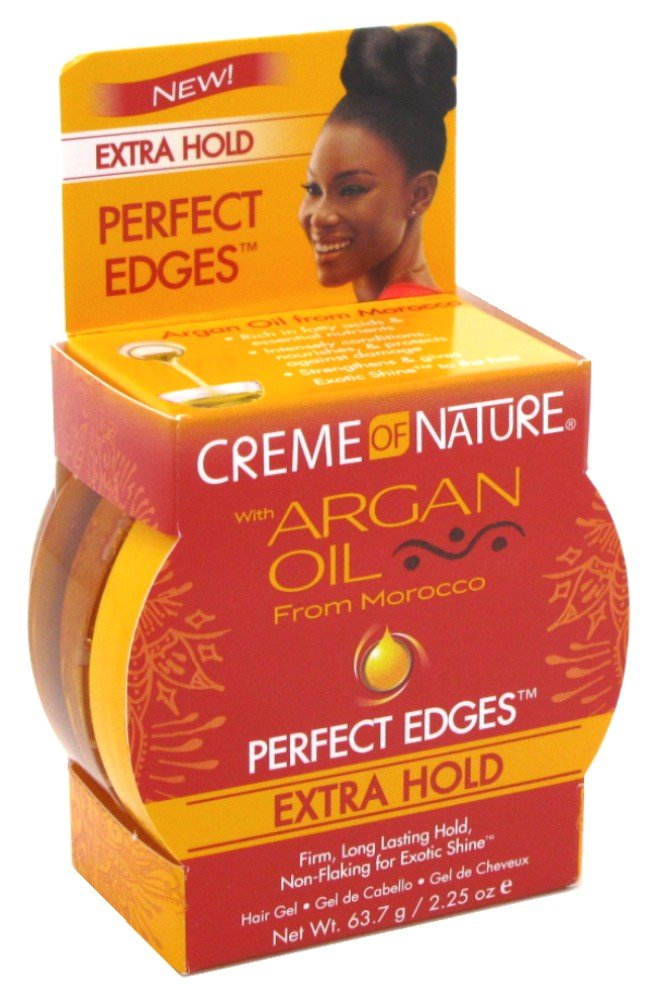 Creme Of Nature Argan Oil Perfect Edges Extra Hold 2.25 Ounce (66ml) (6 Pack)