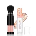 Holographic Mermaid Glitter Makeup Kit: 2-in-1 Body & Face Stick & Loose Powder with Built-in Brush for Festival, Rave, Concert, Carnival | Shimmery