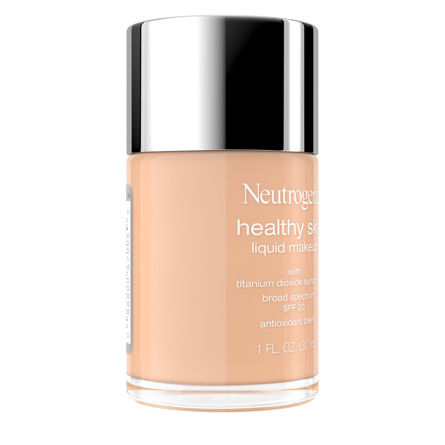 Neutrogena Healthy Skin Liquid Foundation Makeup with Broad Spectrum SPF 20 Sunscreen, Lightweight, Medium Coverage Makeup with Sunscreen and Pro-Vitamin B5, Nude 40, 1 fl. oz
