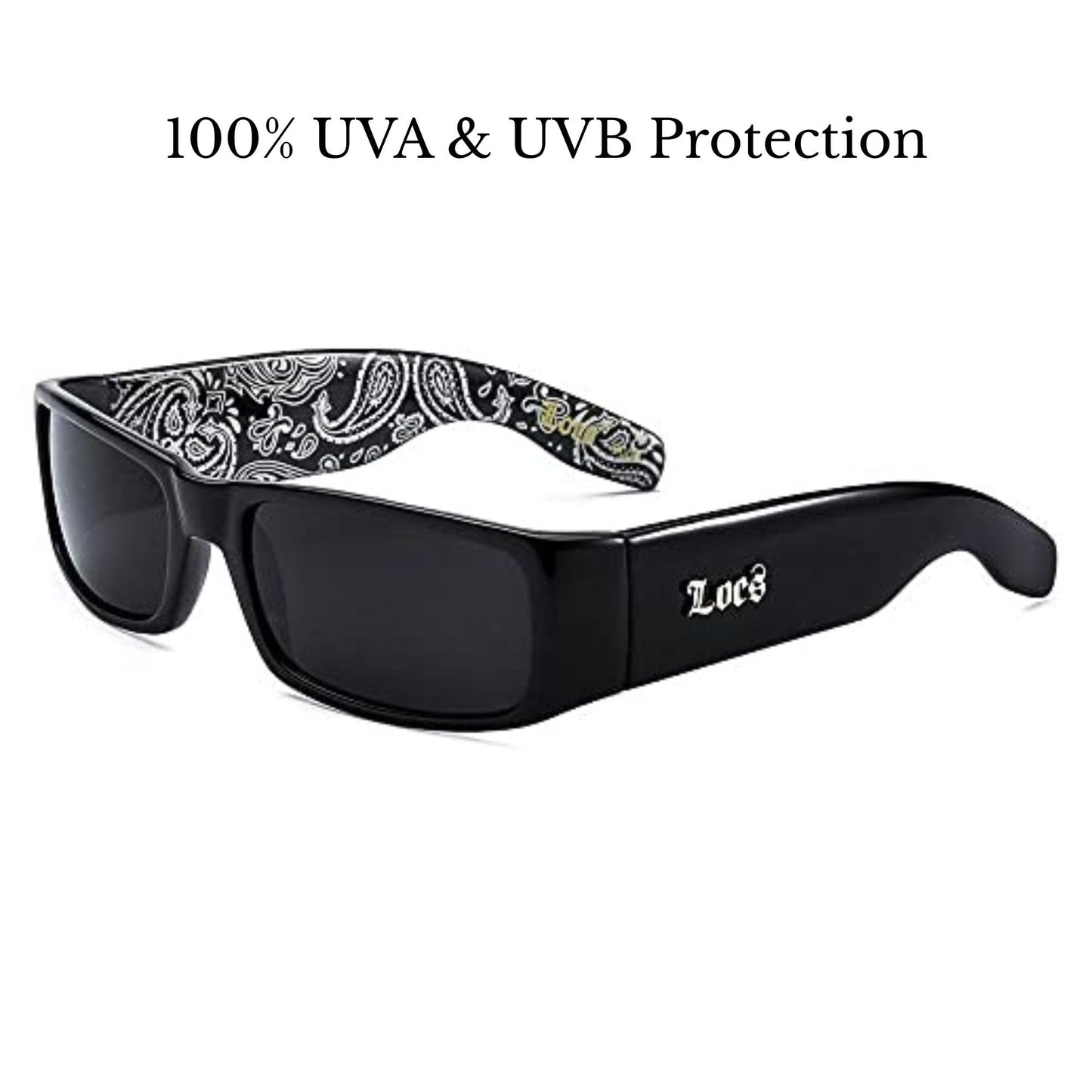 LOCS Sunglasses Hardcore Black 0103