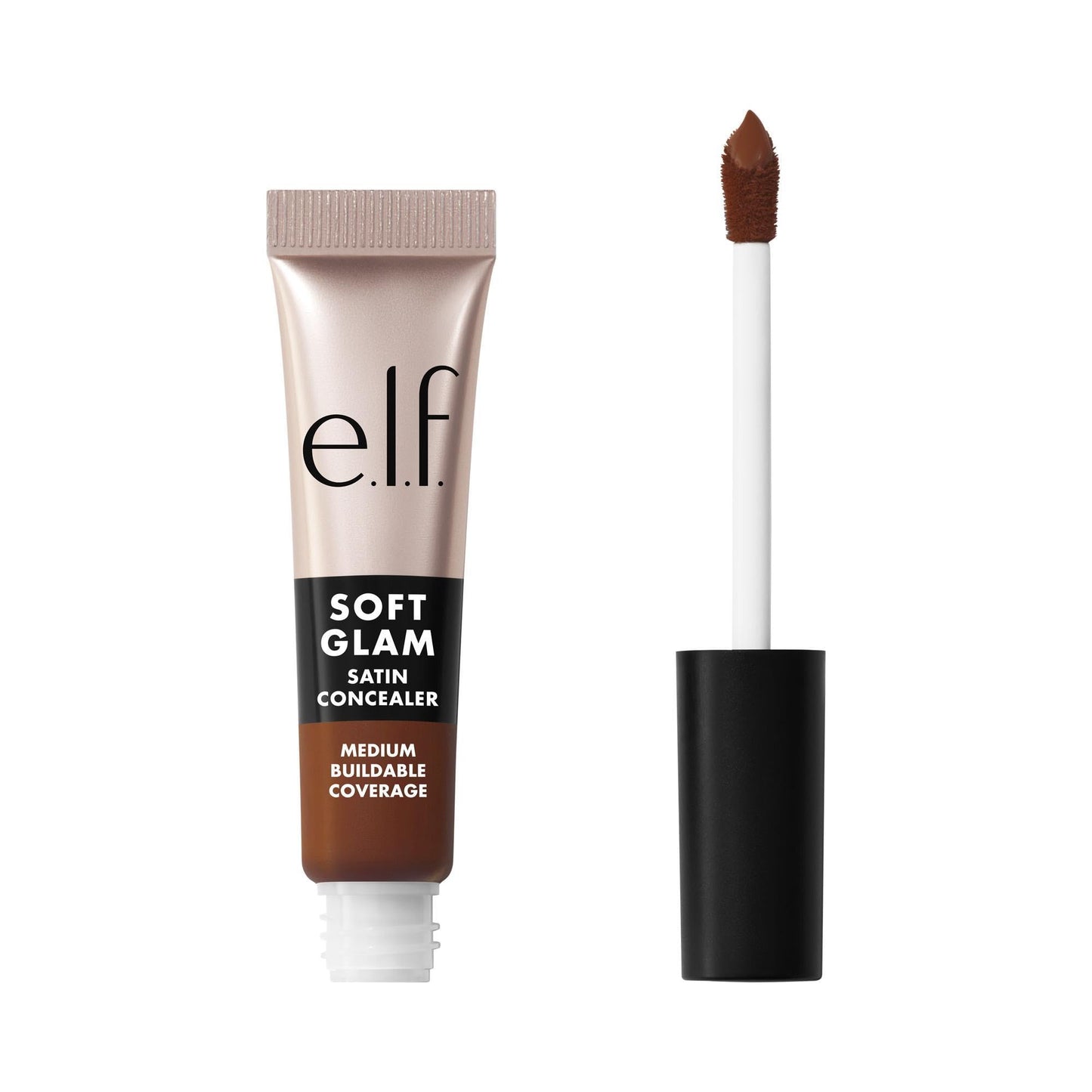 e.l.f. Soft Glam Satin Concealer, Medium Coverage For Blemishes & Under-Eye, Crease-Resistant, Long Lasting, Vegan & Cruelty-Free, 62 Rich Warm
