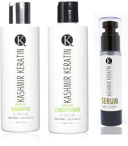 8oz Keratin Hair Care Set (8 oz Shamp/Cond/1.69 oz Serum))