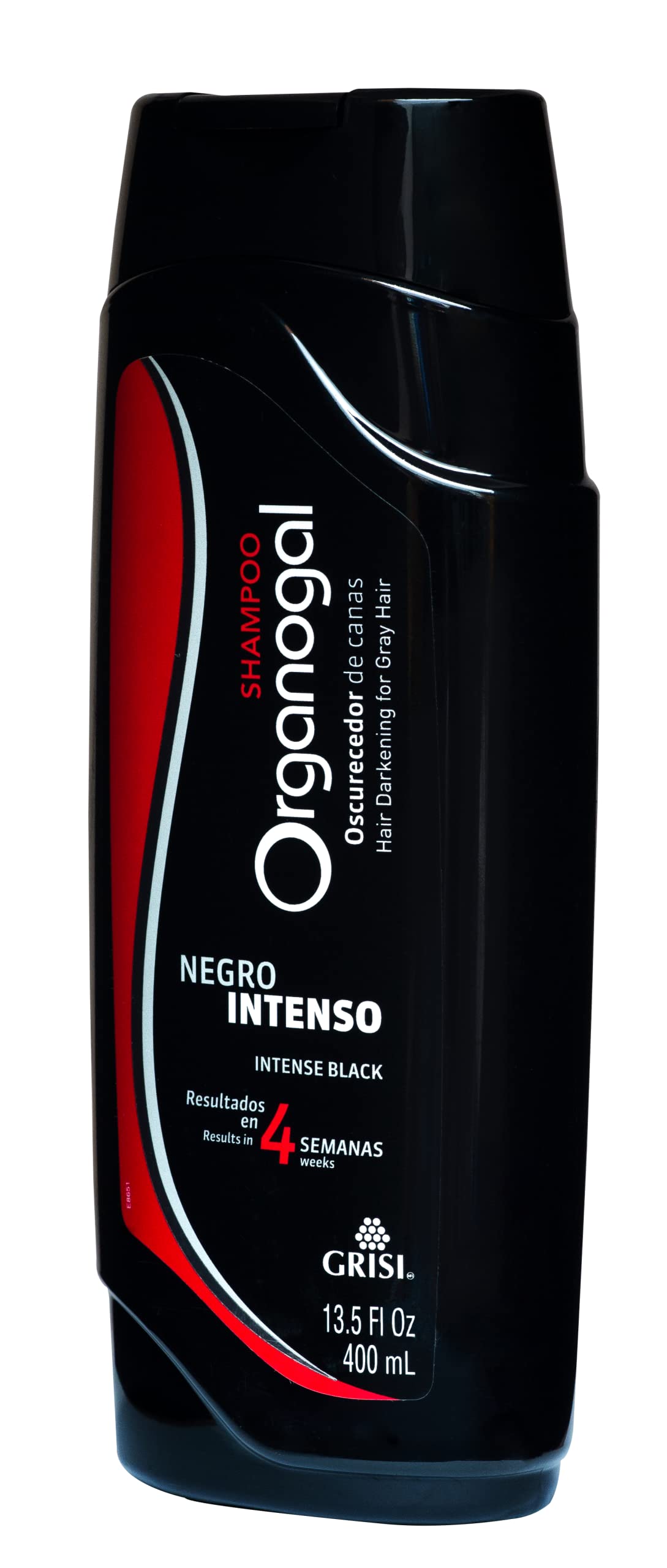 ORGANOGAL Grisi Shampoo Cleansing Darkening Shampoo with Cactus Extract Assists with the Reversal of Grey Hair 2- Pack of 13.5 FL Oz Bottles. (Pack