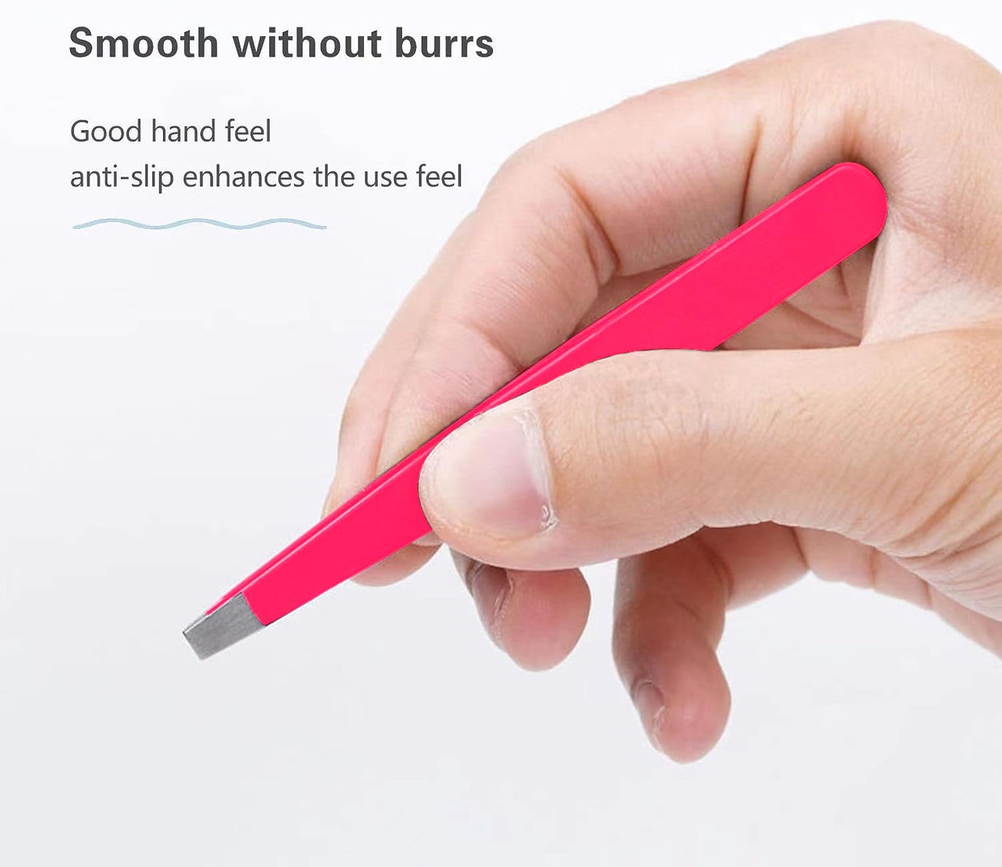 Tweezers Set, High Precision Stainless Steel Eyebrow Tweezers for Facial Hair, Inward Growing Hair and Splinter Remover Kit, Suitable for Women