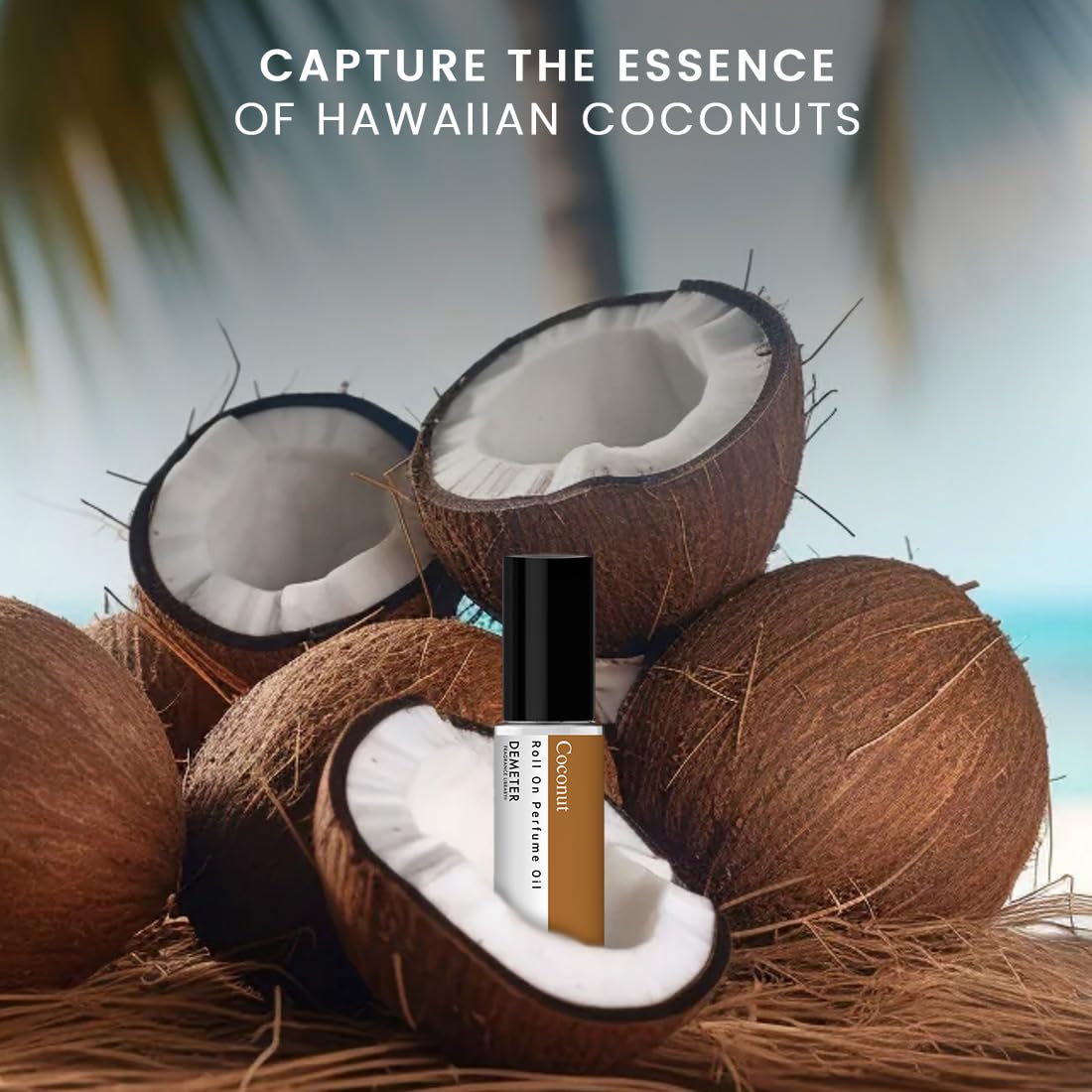 DEMETER Coconut Perfume Oil Roll on, .33 oz, Long-Lasting