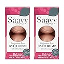 Saavy Naturals Bath Bombs, Indulgent Bulgarian Rose Scent, Gentle Moisturizig Formula, Foaming Fizz Bubbles, Gift for Women and Kids, 6 Oz Each, 2…