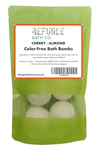 Color-Free Bath Bombs 7 Pack | 2.5 oz. Each | Cocoa Butter and Plant-Based Ingredients with No Dyes of Any Kind | Support Refugee Employment in USA…