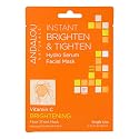Instant Brighten & Tighten, Hydro Serum Facial Mask - Andalou Naturals (6 PACKS)