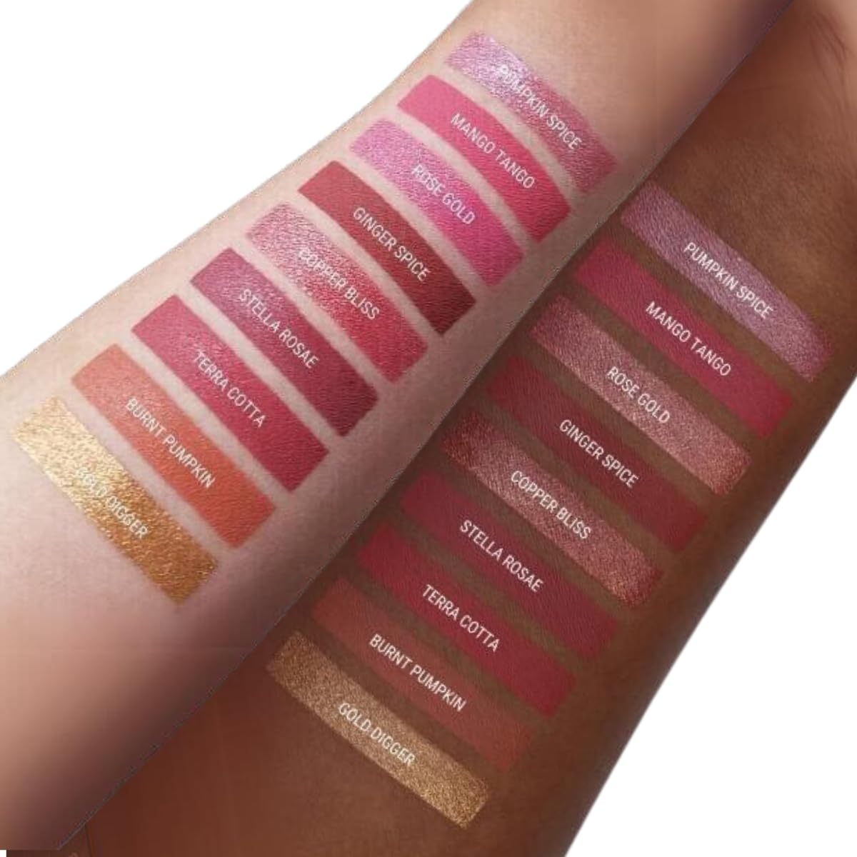 Aromi Metallic Liquid Lipstick | Peachy Pink, Coral Lip Color with Shimmery Finish, Long-lasting, Vegan, Cruelty-free, Smudge Proof, Gluten Free (Rose
