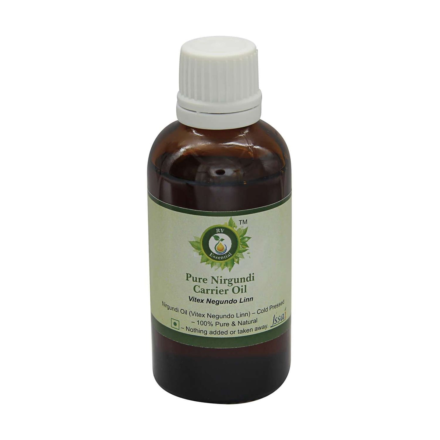 R V Essential Pure Nirgundi Carrier Oil 10ml (0.338oz)- Vitex Negundo Linn (100% Pure and Natural Cold Pressed) Beauty and Personal Care R V Essential