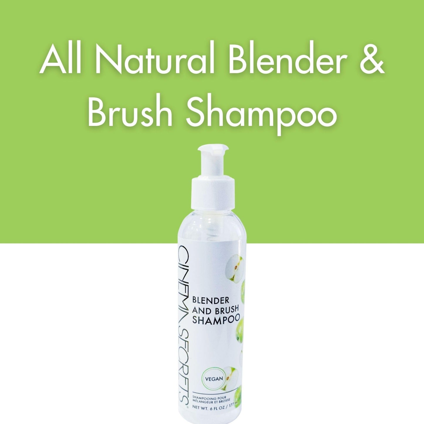 Cinema Secrets Vegan Makeup Brush Cleaner - Sponge & Makeup Brush Shampoo for Deep Cleansing - Removes Build-Up & Stains - Gentle & Cruelty-Free